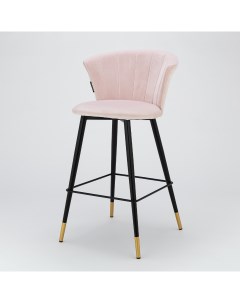 Барный стул Marlon BY 18 PINK черный розовый Storeforhome