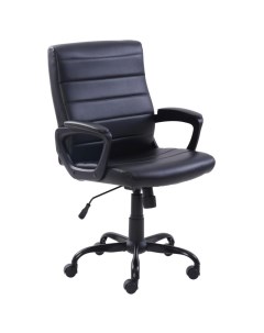 Кресло BN_U_EChair 581 TR рецикл кожа черный хром детали в спинке Easy chair