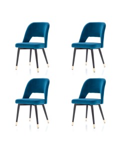 Комплект стульев 4 шт Hudson синий Storeforhome