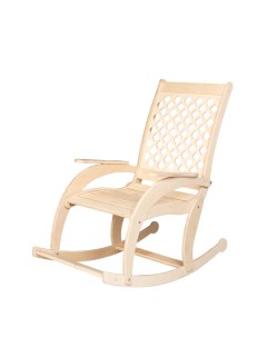 Кресло качалка деревянное ажурная спинка натуральный Playwoods