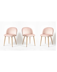 Комплект стульев 3 шт UDC 7003 G062 76 бук розовый La room