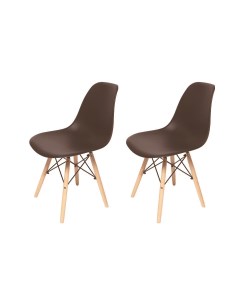 Комплект стульев для кухни 2 шт ЦМ SC 001 черный пластиковый La room