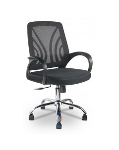 Кресло офисное RIVA RCH 8099E black mesh chrome crosspiece Riva chair