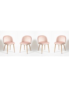 Комплект стульев 4 шт UDC 7003 G062 76 бук розовый La room