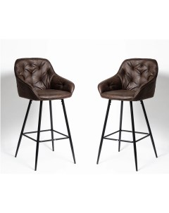 Комплект барных стульев 2 шт UDC 9124 PK970 9 2 коричневый черный La room