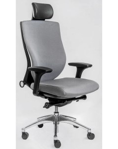 Эргономичное кресло Trium серый черный Falto