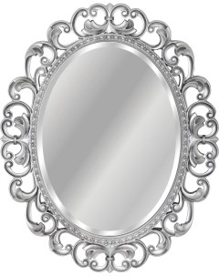 Зеркало ISABELLA овальное без фацета 820х1020 арт TS 107601 820 S серебро Tessoro
