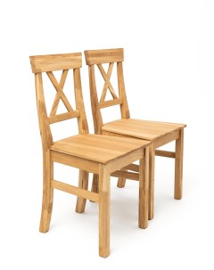 Комплект из 2х стульев Orlean из массива дуба светлое масло Pmc