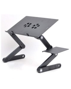 Стол для ноутбука с охлаждением с подставкой для мышки Laptop table T8 черный Отм
