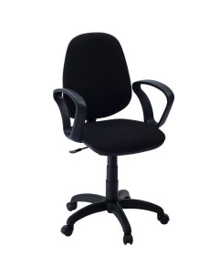 Кресло FA_EChair 322 PC ткань черная ТК1 пластик Easy chair