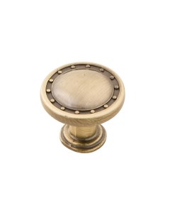 Ручка кнопка для мебели бронза Nobrand