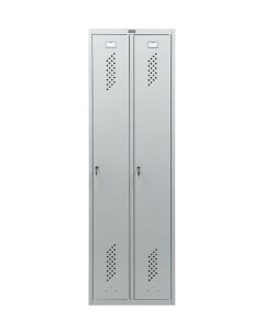 Шкаф для одежды LS 21 60 S23099521902 1860x600x500мм 2секц металл серый серый Практик