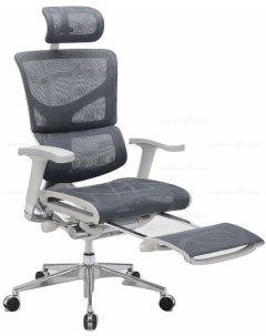 Кресло EXPERT SAIL RSAM01 G GY сетка серая каркас серый с подножкой Falto-profi