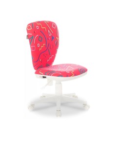 Кресло детское KD W10 обивка ткань цвет малиновый Бюрократ