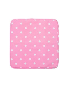 Подушка на стул на сидушку Pink polka dot 40х40 см розовый белый 1 шт Guten morgen
