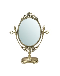 Зеркало Будуар настольное золото Oldim-6603