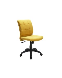 Детское компьютерное кресло КР 555 черный пластик желтое Кресловъ