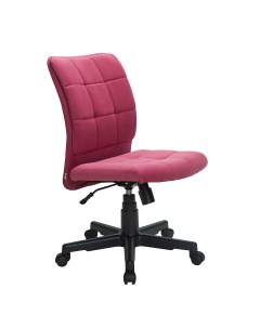Детское компьютерное кресло КР 555 черный пластик розовое Кресловъ