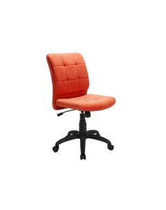 Детское компьютерное кресло КР 555 черный пластик оранжевое Кресловъ