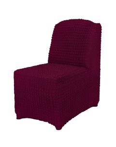 Чехол на кресло без подлокотников цвет бордовый Venera