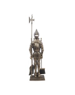 Набор каминный D98051AB Рыцарь большой 4 предмета 110 см античная бронза на подставке Rgr