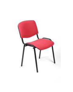 Стул UA_EChair Rio ИЗО чёрн ткань красная C02 Easy chair