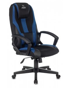 Кресло игровое VIKING 9 BL BLUE черный синий искусст кожа ткань Zombie