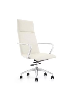 Кресло для руководителя 593 TPU бежевое искусственная кожа металл 1169107 Easy chair