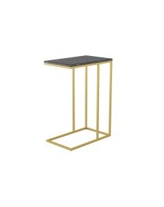 Стол придиванный Агами Голд черный мрамор золото Мебелик