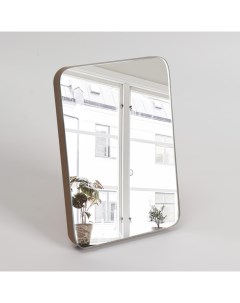 Зеркало складное подвесное зеркальная поверхность 17 7 12 7 цвет коричневый Queen fair