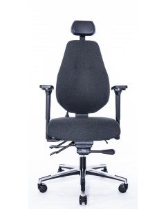 Эргономичное офисное кресло Smart F 1501 12H LONG темно серое каркас черный Falto