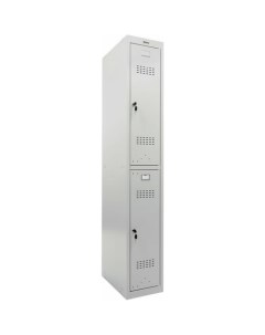Металлический шкаф для одежды LK 12 30 2 секции 1830х300х500 мм 18 кг 291133 Brabix