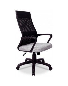 Кресло компьютерное RCH 1166 TW PL серый черный Riva chair