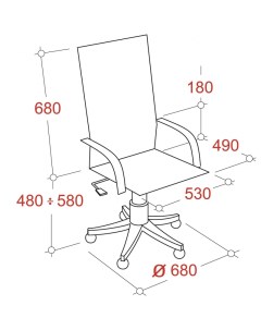 Кресло VT_EChair 683 TPU кожзам черный серый пластик Easy chair