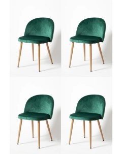 Комплект стульев 4 шт UDC 7003 G062 18 бук зеленый La room