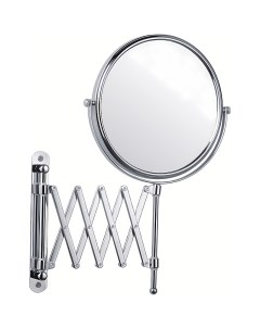 Зеркало с держателем настенное круглое металлик F6408 Frap