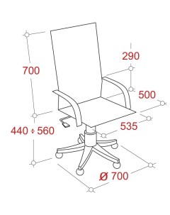 Кресло BN_Dt_Руковод EChair 633 TR рец кожа бежевая пластик Easy chair