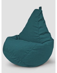 Кресло мешок пуфик груша размер XХXL бирюзовый рогожка Onpuff
