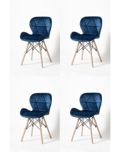 Комплект стульев 4 шт SC 026 синий La room