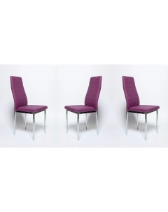 Комплект стульев 3 шт F 261 3 хром фиолетовый La room