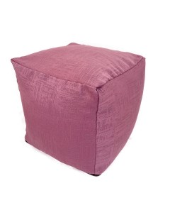 Кресло мешок Пуфик кубик Delson 66 Фиолетовый Рогожка Kreslo-puff