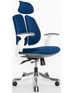 Офисный стул Orto Bionic A92 2W Fabric синий каркас светлый Falto