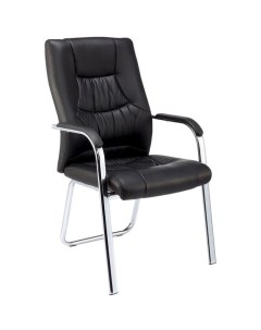 Конференц кресло BN_TQ_Echair 807 VPU кожзам черный хром Easy chair