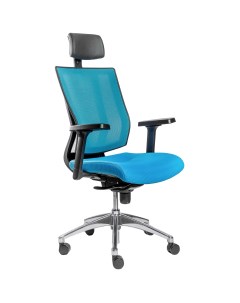 Эргономичное офисное кресло Promax PMX11KALM AL синее каркас черный Falto