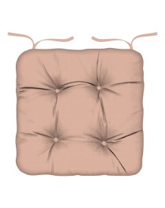 Подушка для стула 40 х 40 см хлопок розовая Коллекция