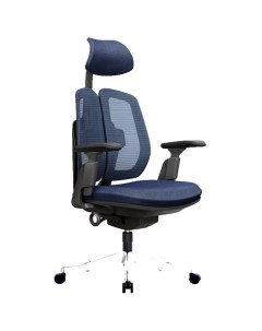 Офисный стул Orto Bionic A92 MESH каркас черный сетка синяя Falto