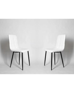 Комплект стульев 2 шт OKC 1225 черный белый La room