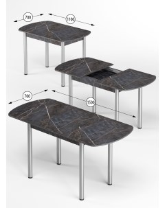 Стол раздвижной для кухни и столовой из ЛДСП Кеа