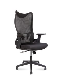 Кресло офисное Wave T черный пластик черная сетка черная ткань Norden
