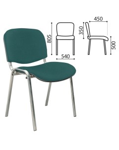 Офисный стул ИЗО серебристый зеленый Nobrand
